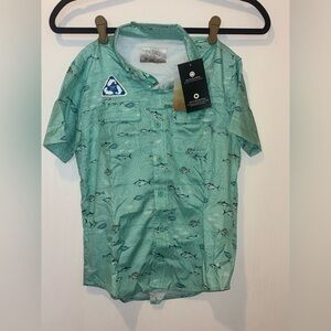 NWT OCEAN + COAST BOYS BUTTON UP FISHING SHIRT